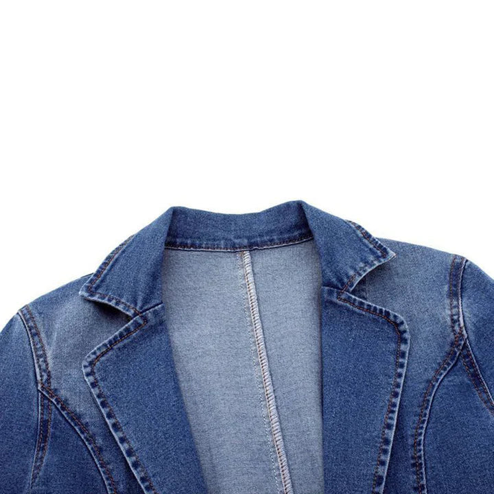 Snygg jeansblazer för kvinnor