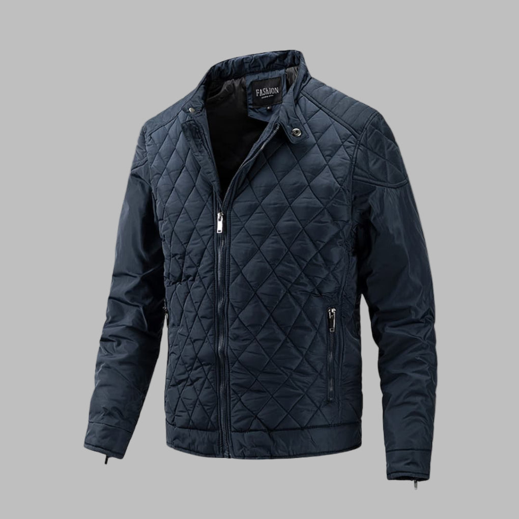 Elegant quiltet overgangsjakke for menn