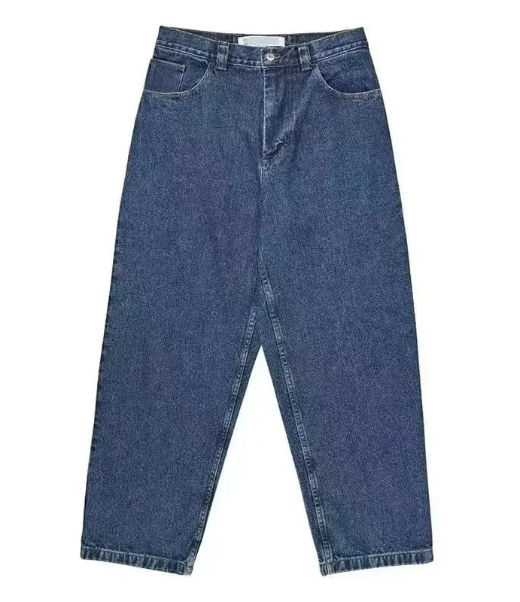 Oversized baggy jeans med skaterstil för män
