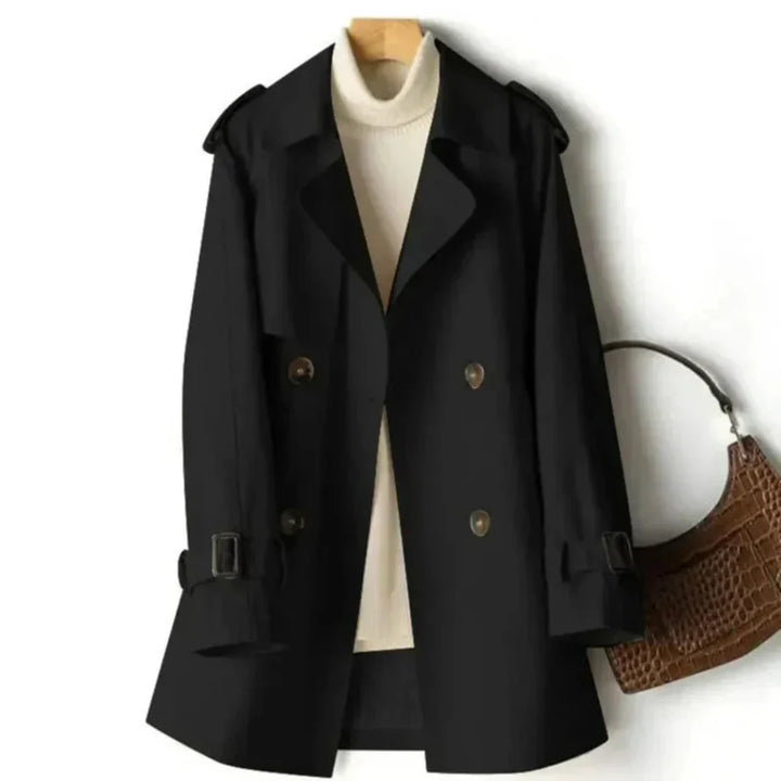 Klassisk dobbelspent trenchcoat for kvinner
