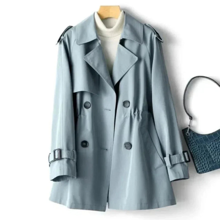 Klassisk dobbelspent trenchcoat for kvinner