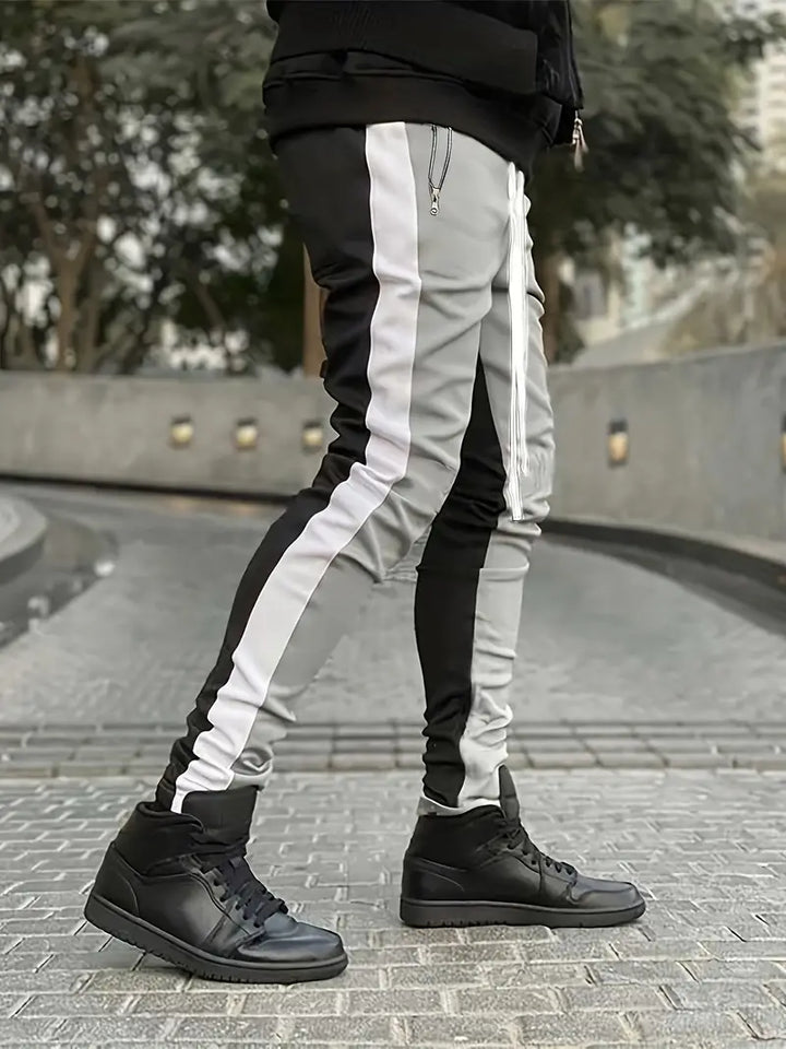 Herren Sweatpants med färgblock Jogger
