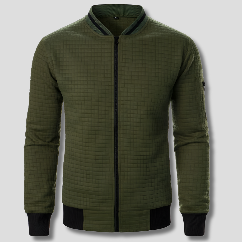 Bekväm och varm tröja med dragkedja för män