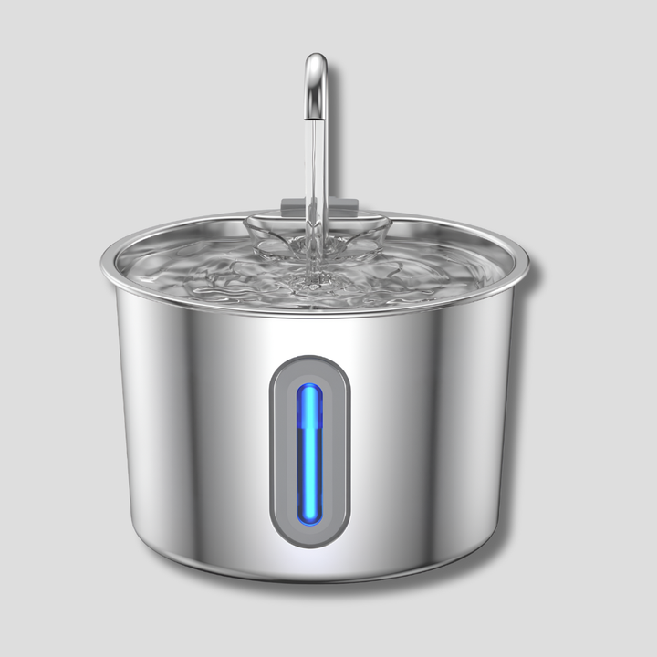 Ruostumattomasta teräksestä valmistettu vesiputous kissoille ja pienille koirille