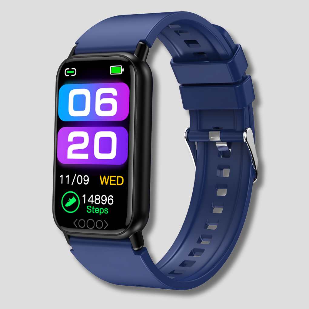 Smart klocka med blodtrycks- och pulsmätare