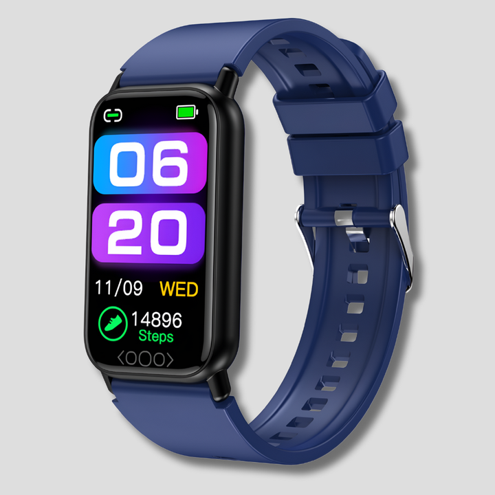 Smart klocka med blodtrycks- och pulsmätare