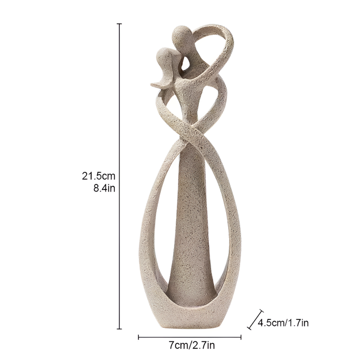 Abstrakti veistos ajattomasta rakkaudesta