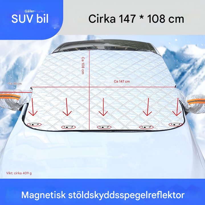 Magnetisk frostskyddspresenning – Skyddsduk för vindruta