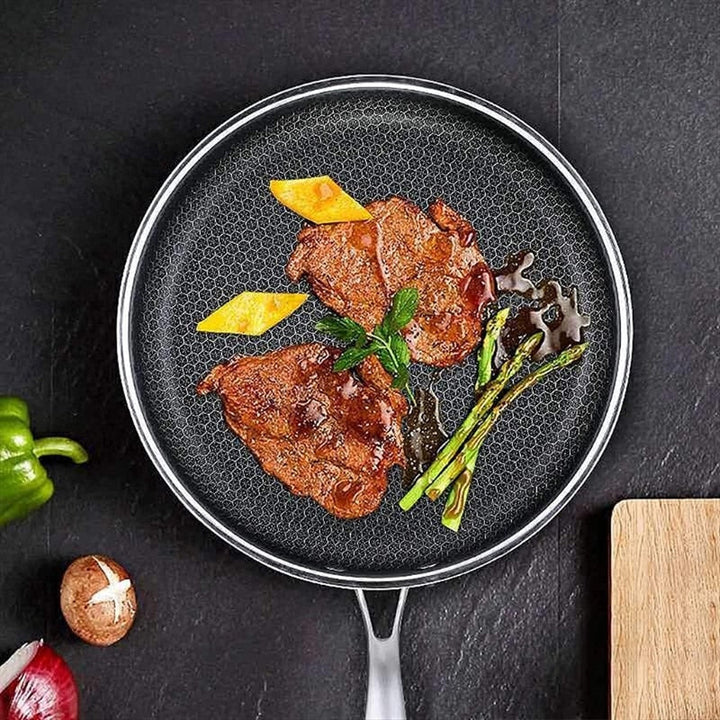 Rostfritt Stål Non-Stick Stekpanna