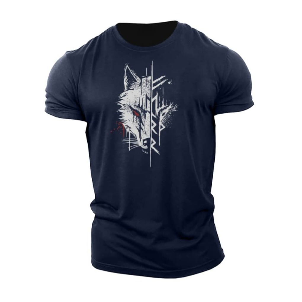 Herr-T-shirt med korta ärmar i mjukt tyg