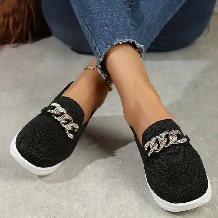 Klassiske slip-on loafers for kvinner