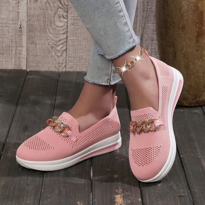Klassiske slip-on loafers for kvinner
