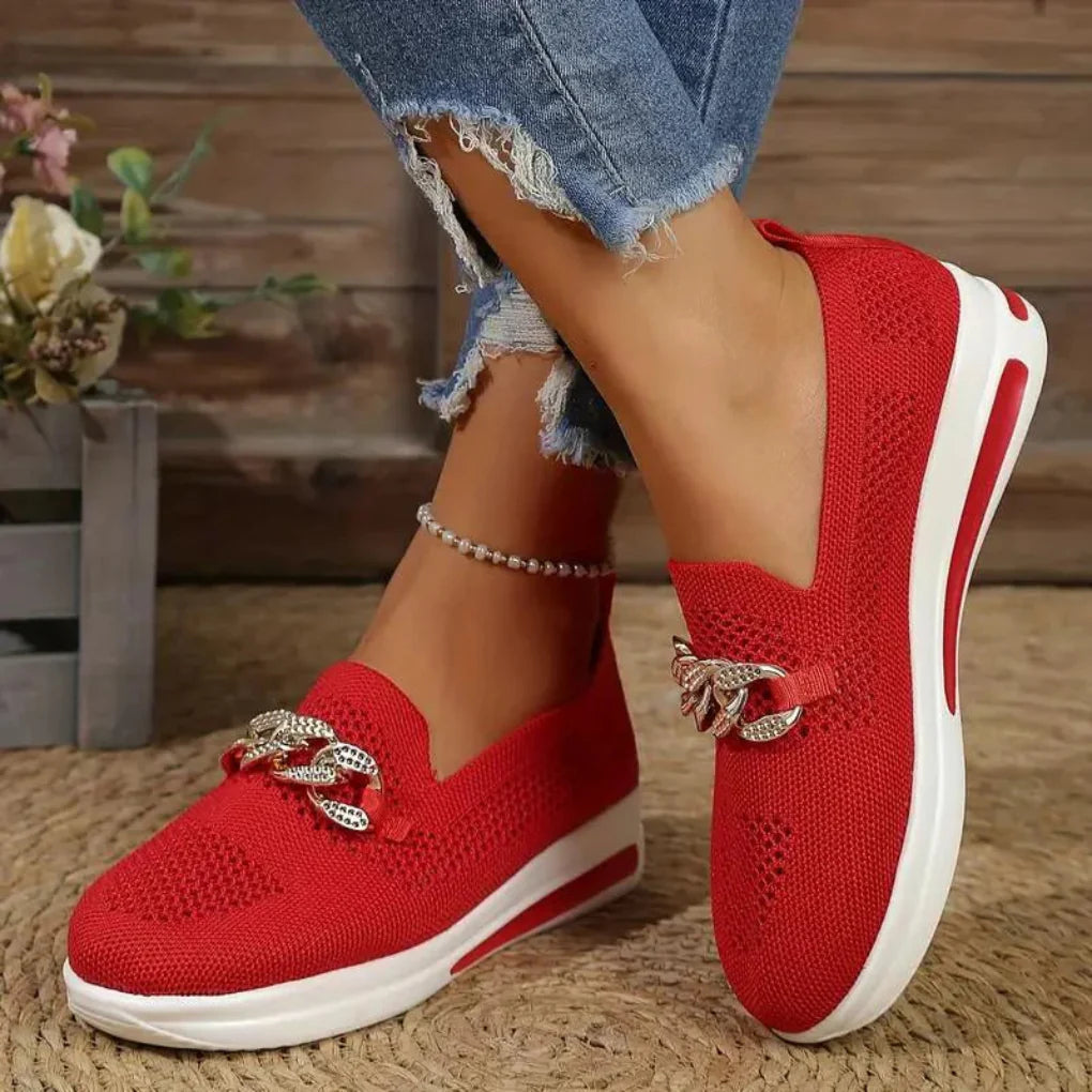 Klassiske slip-on loafers for kvinner
