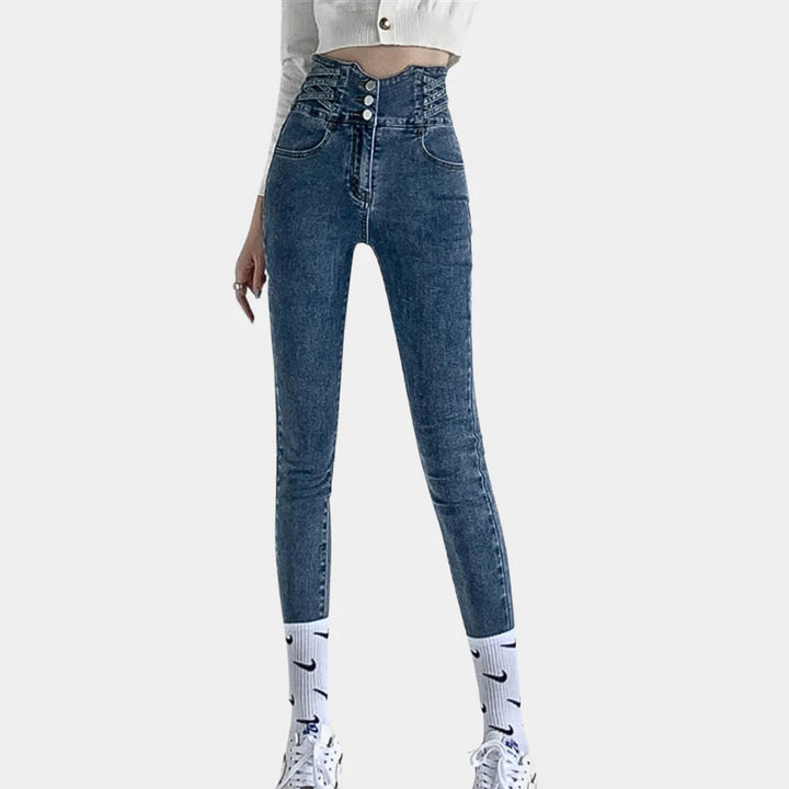 Damejeans med høj talje