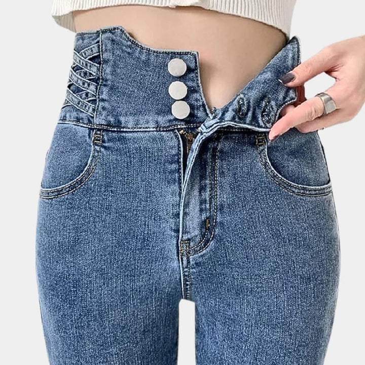 Damejeans med høj talje