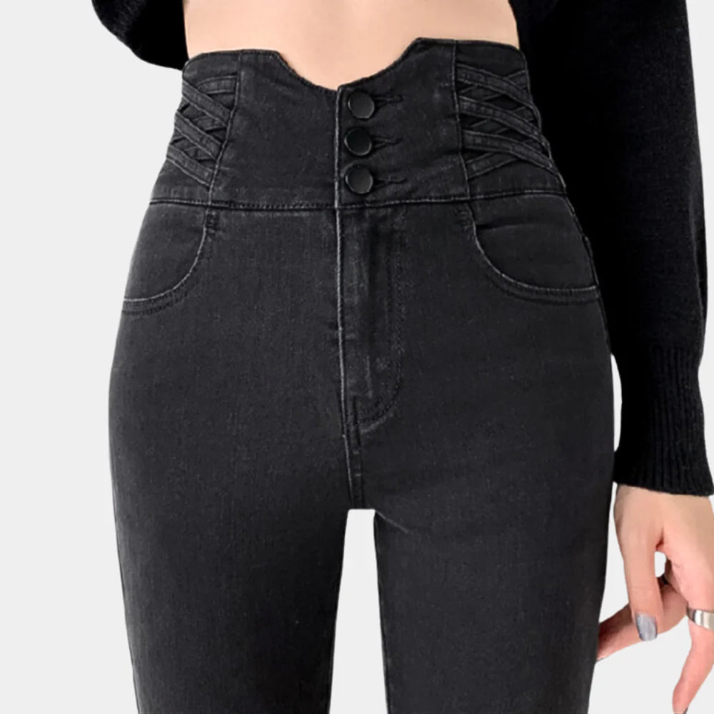 Damejeans med høj talje