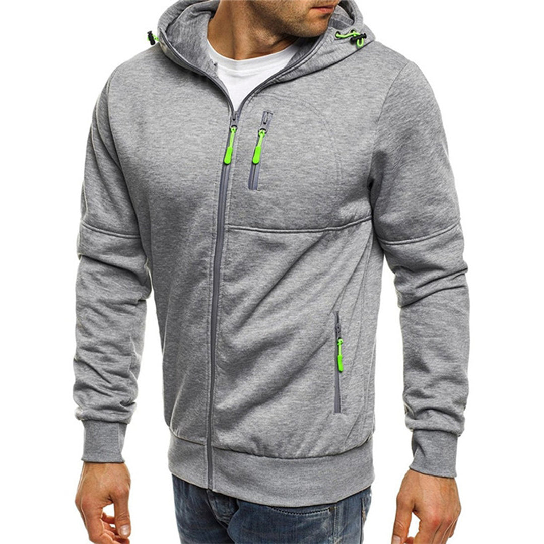 Jacks - Sweatshirt med huva och dragkedja för män
