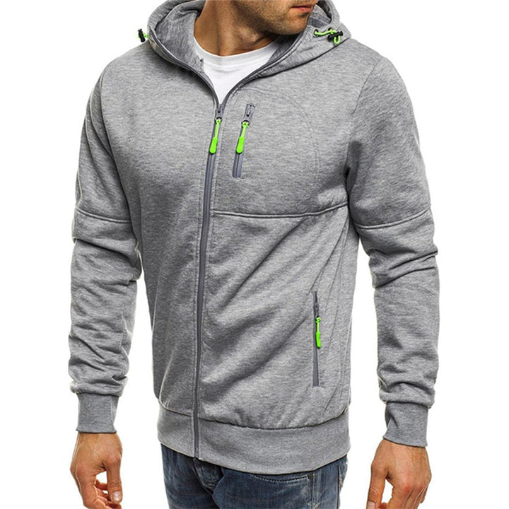 Jacks - Sweatshirt med huva och dragkedja för män