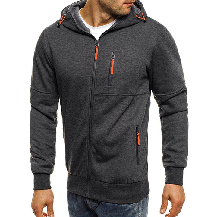 Jacks - Sweatshirt med huva och dragkedja för män