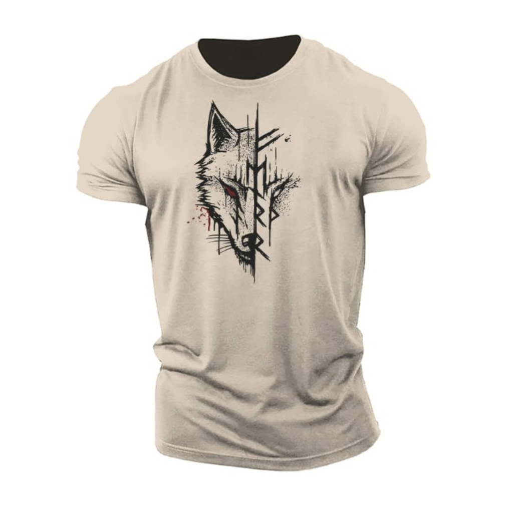 Herr-T-shirt med korta ärmar i mjukt tyg