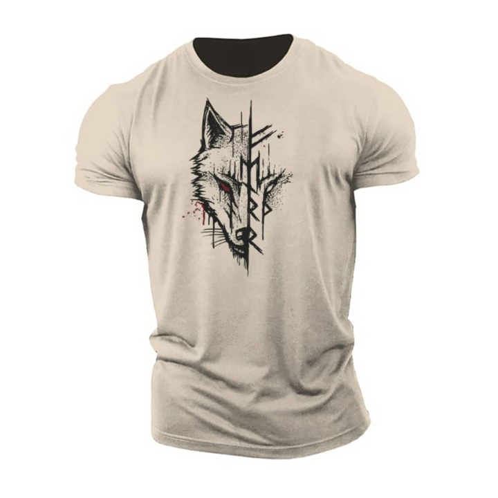 Herr-T-shirt med korta ärmar i mjukt tyg