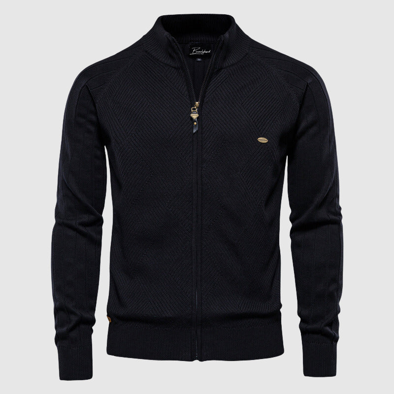 Heren vest trui met volledige rits