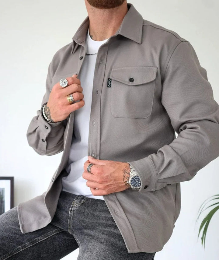 Skjortjakke med knapper