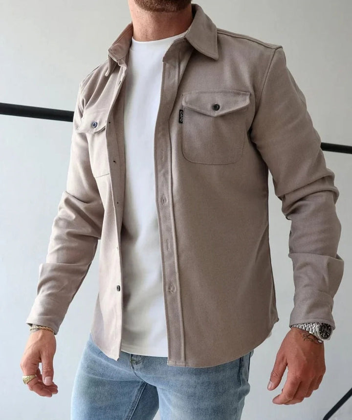 Skjortjakke med knapper
