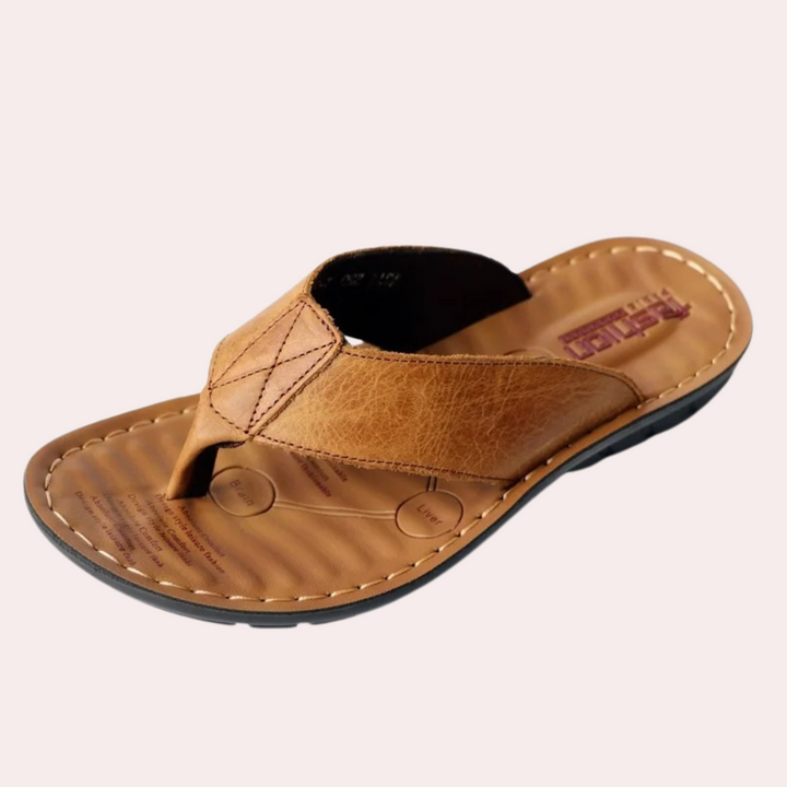 Lädercasual Slipper för Herrar