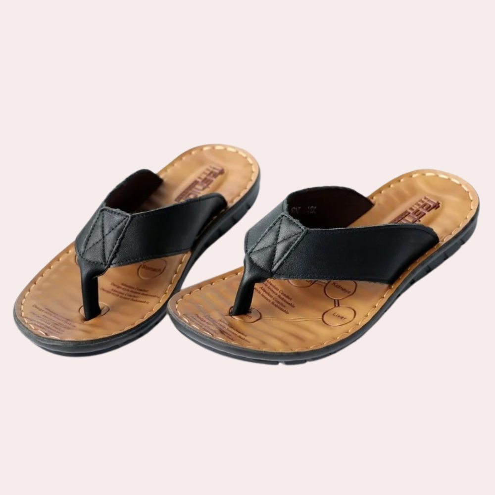 Lädercasual Slipper för Herrar