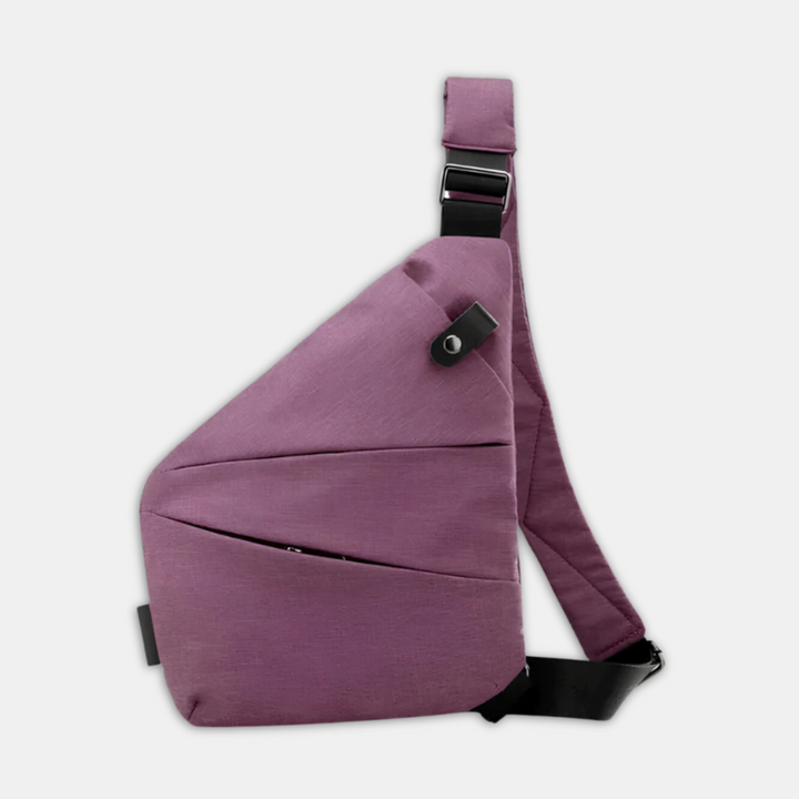 Minimalistisk stöldskyddad crossbody-väska – organiserad och säker förvaring för en aktiv livsstil