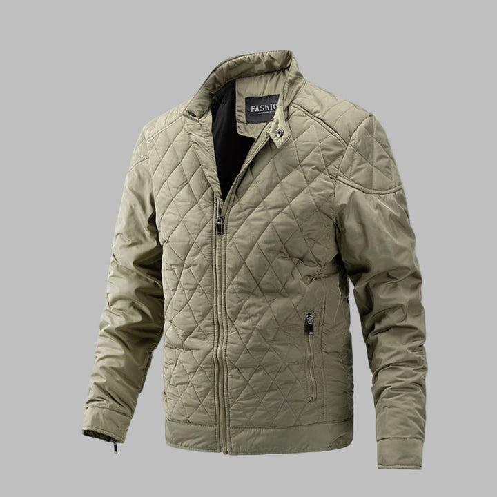 Elegant quiltet overgangsjakke for menn