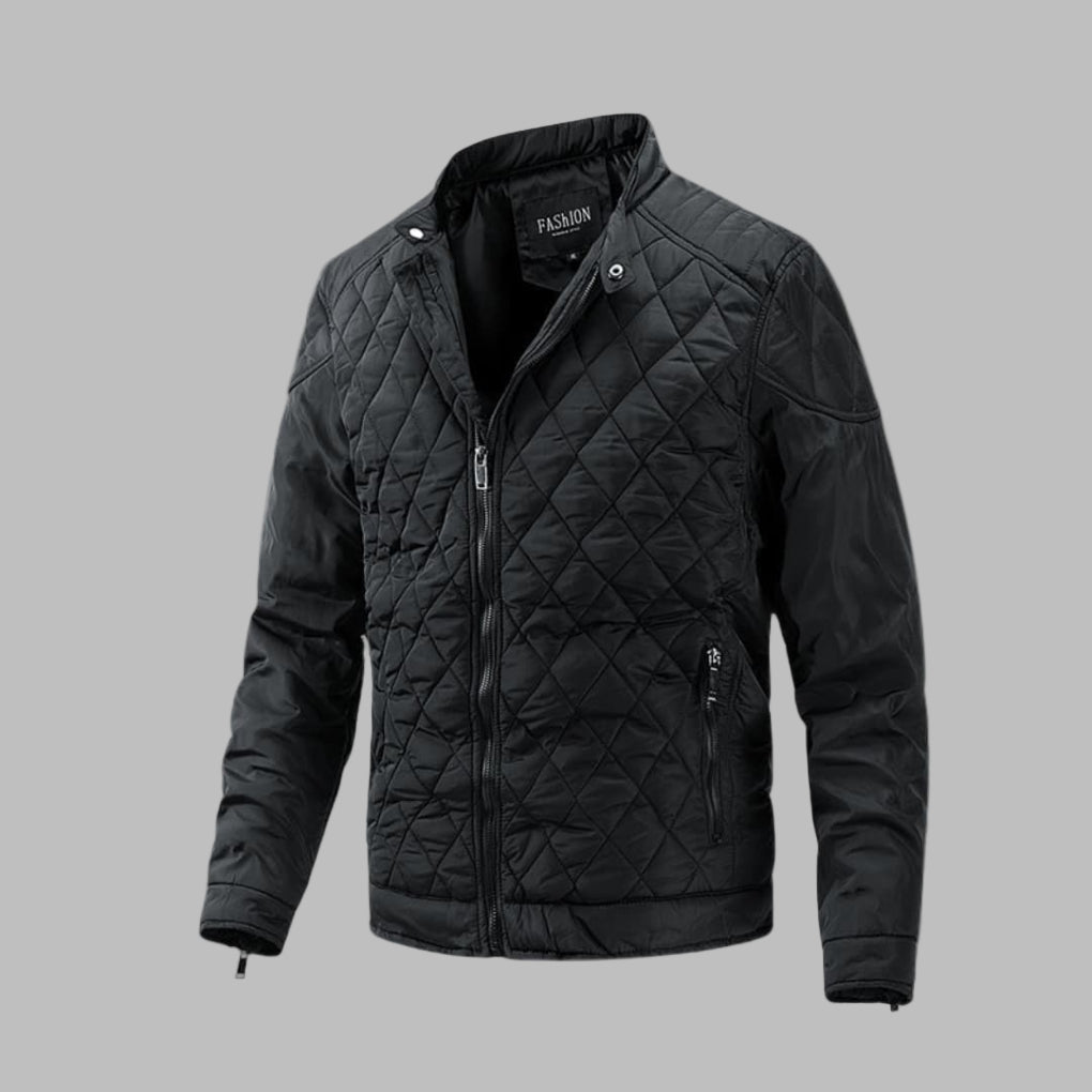 Elegant quiltet overgangsjakke for menn