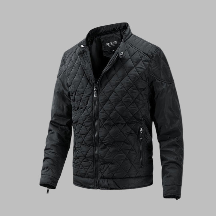 Elegant quiltet overgangsjakke for menn