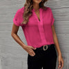Elegant V-ringad blus med tidlös charm