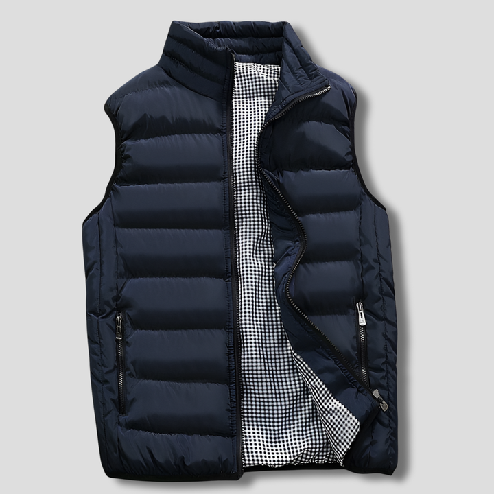 Quiltad lättviktsväst för män
