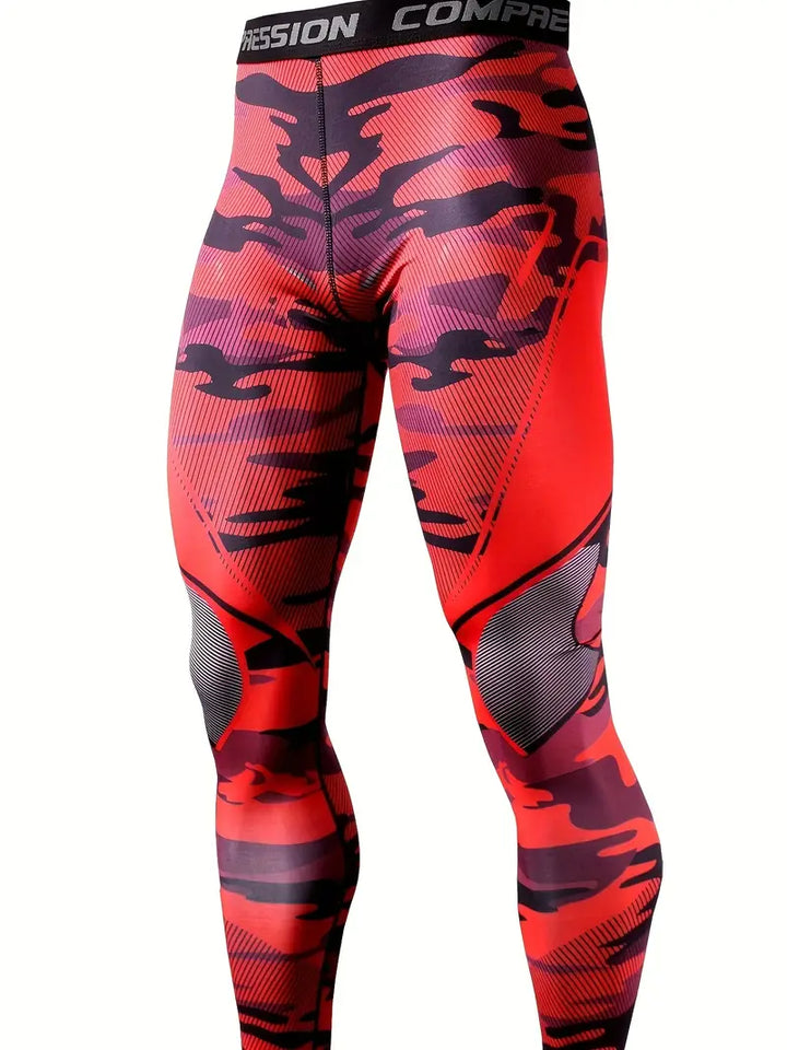 Långa sportleggingsbyxor för män