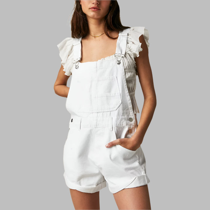 Ärmlös denimjump jumpsuit casual chic