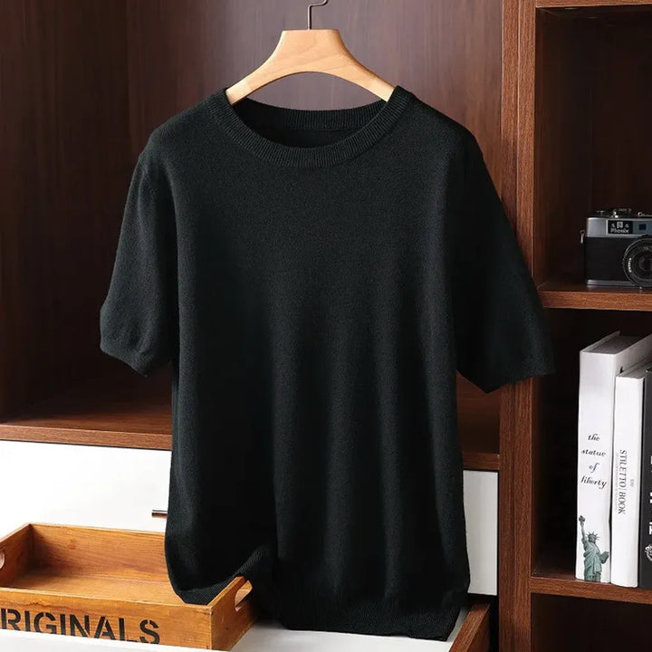 Herr-T-shirt med rund hals – Elevated Basics för vardagsbruk