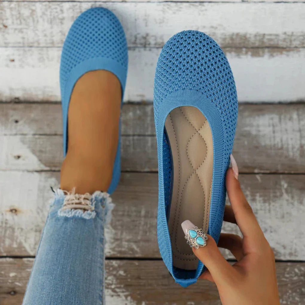 Mote slip-on flats for sommerens komfort