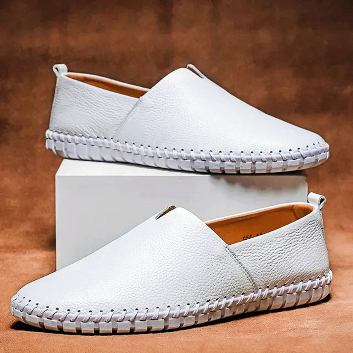Eleganta Loafers i Matt Läder med Slip-Ons