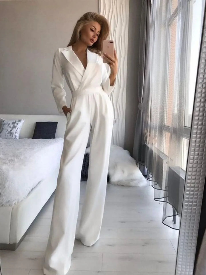 Elegant langærmet jumpsuit til et sofistikeret look