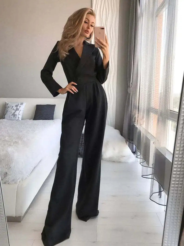 Elegant langærmet jumpsuit til et sofistikeret look