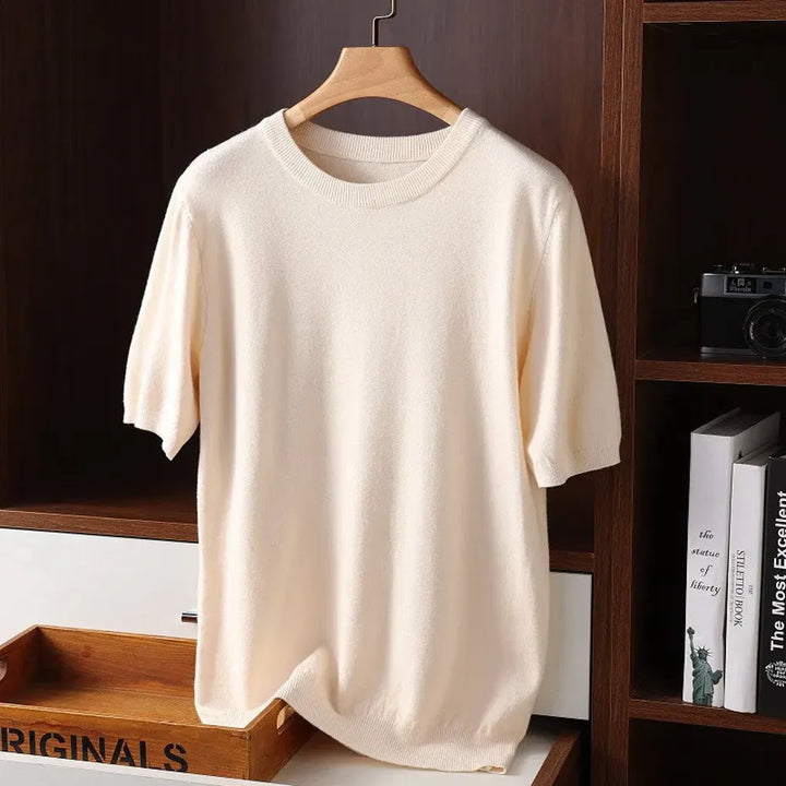 Herr-T-shirt med rund hals – Elevated Basics för vardagsbruk