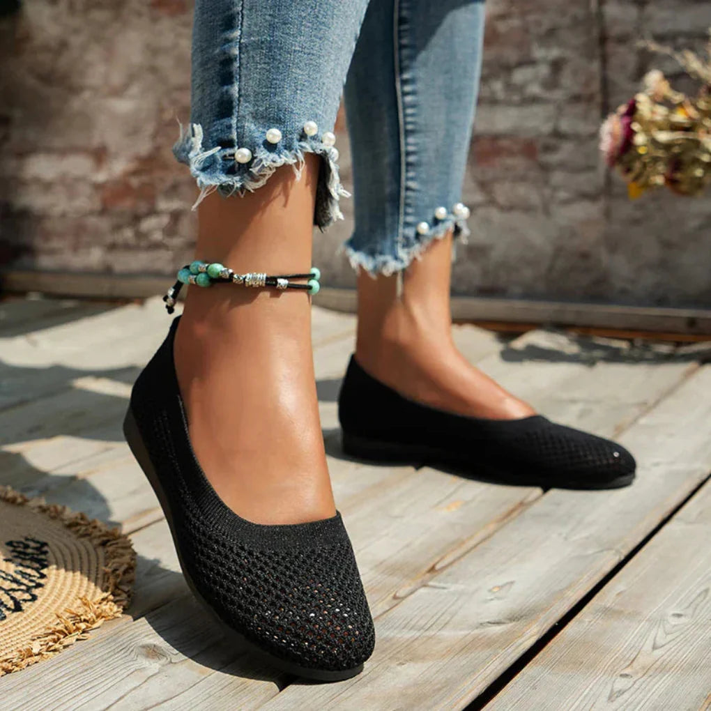 Mote slip-on flats for sommerens komfort