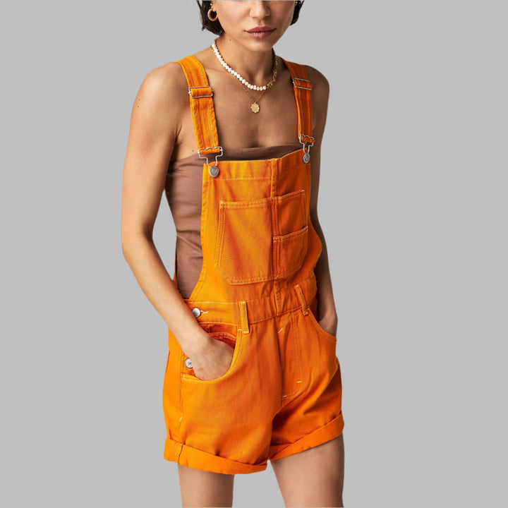 Ärmlös denimjump jumpsuit casual chic