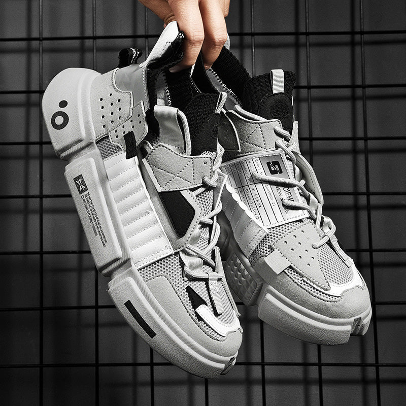 Sneakers i mesh med god pusteevne for menn