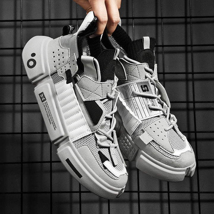 Sneakers i mesh med god pusteevne for menn