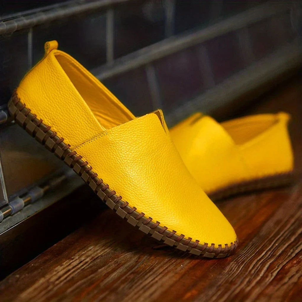 Eleganta Loafers i Matt Läder med Slip-Ons
