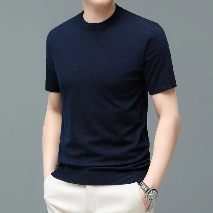 Herr-T-shirt med rund hals – Elevated Basics för vardagsbruk